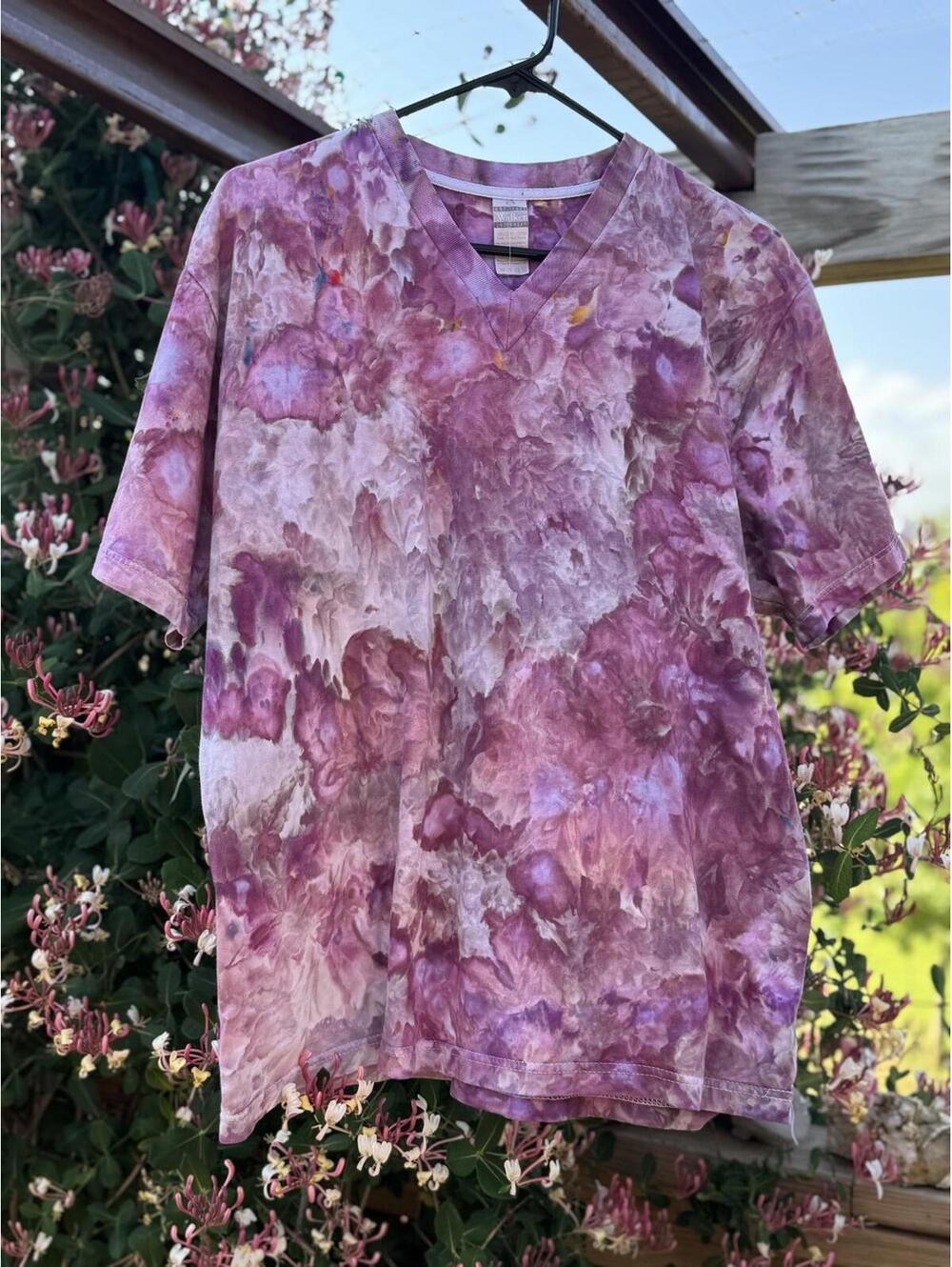 Ice Tie dyed Purple and Pink Women's T-Shirt